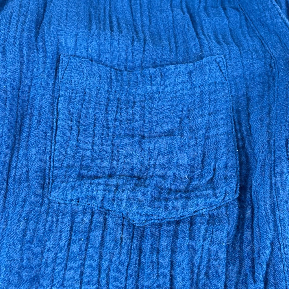 Code Bleu Deep Blue Button-Down 100% cotton Shirt L - Picture 10 of 16